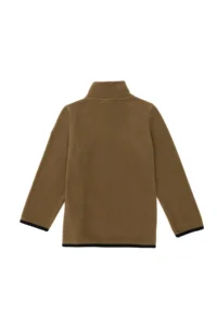 US Polo Assn. Boys' Zippered Khaki Fleece Sweatshirt - Image 5