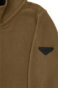 US Polo Assn. Boys' Zippered Khaki Fleece Sweatshirt - Image 7