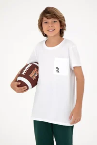 US Polo Assn. Boys' White Crew Neck T-Shirt
