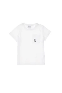 US Polo Assn. Boys' White Crew Neck T-Shirt - Image 4