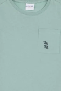 US Polo Assn. Boys' Water Green Crew Neck T-Shirt - Image 5
