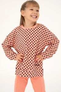 US Polo Assn. Girls' Salmon Sweatshirt