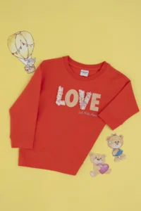 US Polo Assn. Girls' Pomegranate Crew Neck Sweatshirt - Image 3