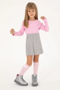 US Polo Assn. Girls' Pink Crew Neck Sweatshirt - Image 2