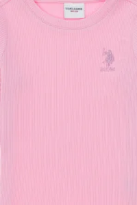 US Polo Assn. Girls' Pink Crew Neck Sweatshirt - Image 5