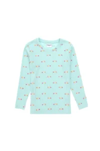 US Polo Assn. Girls' Aqua Green Crew Neck Sweatshirt - Image 3