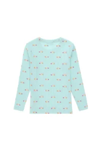 US Polo Assn. Girls' Aqua Green Crew Neck Sweatshirt - Image 4