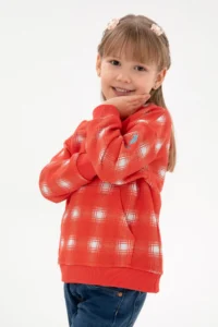 US Polo Assn. Girls' Pomegranate Hooded Sweatshirt