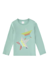 US Polo Assn. Girls' Aqua Green Crew Neck Sweatshirt - Image 4