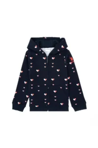 US Polo Assn. Girls' Navy Blue Hooded Sweatshirt - Image 3