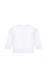 US Polo Assn. Girls' White Crew Neck Sweatshirt - Image 5