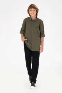 US Polo Assn. Boys' Navy Blue Kanvas Pants - Image 2