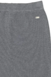 US Polo Assn. Girls' Gray Melanj Knitwear Skirt - Image 5