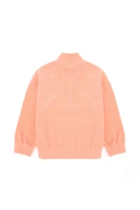 US Polo Assn. Girls' Salmon Half Zippered Fleece Sweatshirt - Image 4