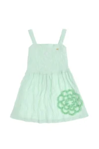 US Polo Assn. Girls' Water Green Weaving Dress