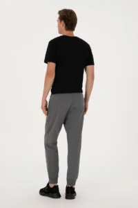 US Polo Assn. Men Anthracite Melanj Sweatpants - Image 4