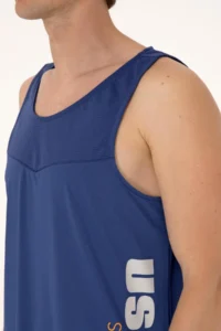 US Polo Assn. Men Regular Fit Light Navy Crew Neck Sleeveless T-Shirt - Image 7