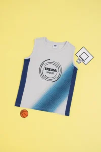US Polo Assn. Boys' Light Gray Sleeveless Crew Neck T-Shirt