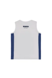 US Polo Assn. Boys' Light Gray Sleeveless Crew Neck T-Shirt - Image 3