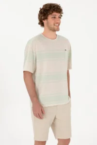 US Polo Assn. Men comfort Fit Crew Neck Aqua Green T-Shirt - Image 3