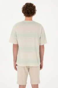 US Polo Assn. Men comfort Fit Crew Neck Aqua Green T-Shirt - Image 5