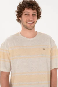 US Polo Shirt Assn. Men comfort Fit Crew Neck Orange T-Shirt - Image 2