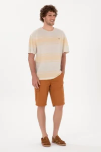 US Polo Shirt Assn. Men comfort Fit Crew Neck Orange T-Shirt - Image 4