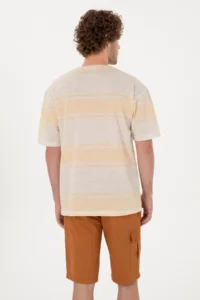 US Polo Shirt Assn. Men comfort Fit Crew Neck Orange T-Shirt - Image 5