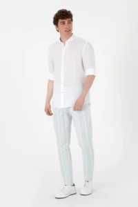 US Polo Assn. Men Light Blue Sweatpants - Image 3