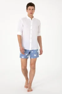 US Polo Assn. Men Blue Swim Shorts - Image 3