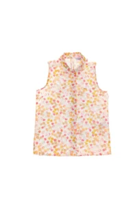 US Polo Assn. Girls' Colorful pattern Printed Cotton Sleeveless Shirt - Image 2