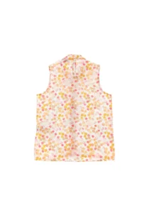 US Polo Assn. Girls' Colorful pattern Printed Cotton Sleeveless Shirt - Image 3