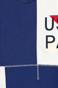 US Polo Assn. Boys' Light Navy Crew Neck T-Shirt - Image 3