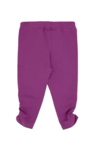 US Polo Assn. Girls' Violet Sequin Embroidered Ruffle Detailed Sweatpants - Image 2