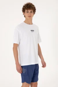 US Polo Assn. Men comfort Fit Crew Neck White T-Shirt - Image 3
