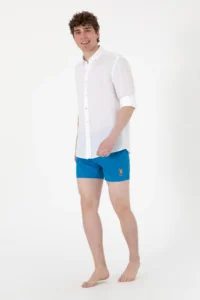 US Polo Assn. Men Cobalt Blue Swim Shorts - Image 3
