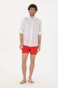 US Polo Assn. Men Red Swim Shorts