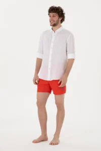 US Polo Assn. Men Red Swim Shorts - Image 3
