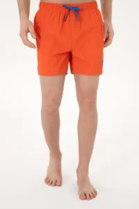 US Polo Assn. Men Pomegranate Swim Shorts - Image 2