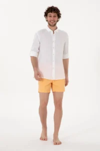 US Polo Shirt Assn. Men Orange Swim Shorts