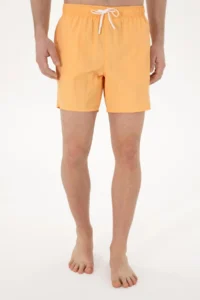 US Polo Shirt Assn. Men Orange Swim Shorts - Image 2