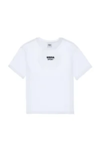 US Polo Assn. Boys' White comfort Crew Neck T-Shirt - Image 2