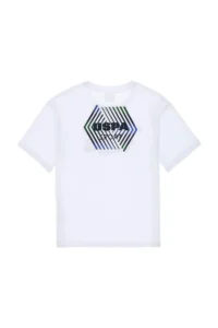US Polo Assn. Boys' White comfort Crew Neck T-Shirt - Image 3