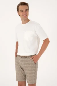 US Polo Assn. Men comfort Fit Cream Crew Neck T-Shirt - Image 3