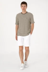 US Polo Assn. Men comfort Fit Crew Neck Mink Knitting Patterned T-Shirt - Image 4