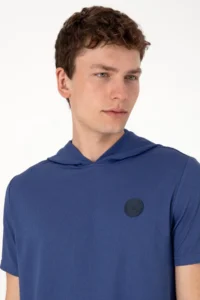 US Polo Assn. Men Regular Fit Crew Neck Light Navy T-Shirt - Image 2