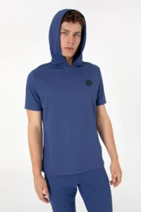 US Polo Assn. Men Regular Fit Crew Neck Light Navy T-Shirt - Image 3