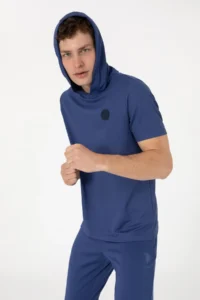 US Polo Assn. Men Regular Fit Crew Neck Light Navy T-Shirt - Image 4