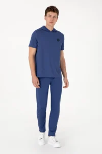 US Polo Assn. Men Regular Fit Crew Neck Light Navy T-Shirt - Image 5