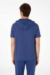 US Polo Assn. Men Regular Fit Crew Neck Light Navy T-Shirt - Image 6